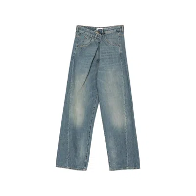 Darkpark Asymmetric-waist Jeans In Blue