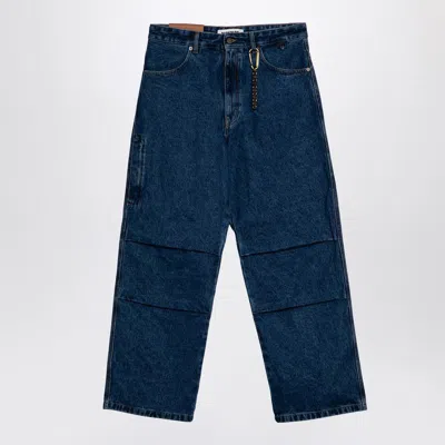 Darkpark Basic Wide-leg Jeans In Blue