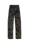 Darkpark John Camouflage-pattern Straight-leg Jeans In Green