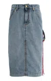 Darkpark Denim Skirt In Blue