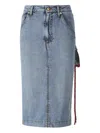 Darkpark Denim Skirt In Blue