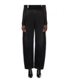 Darkpark Black Audrey Barrel Leg Jeans In Black