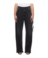 Darkpark Denim Trousers With Belt Loops In Black