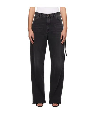 Darkpark Denim Trousers With Belt Loops In Black