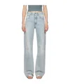Darkpark Denim Trousers With Belt Loops In Blue