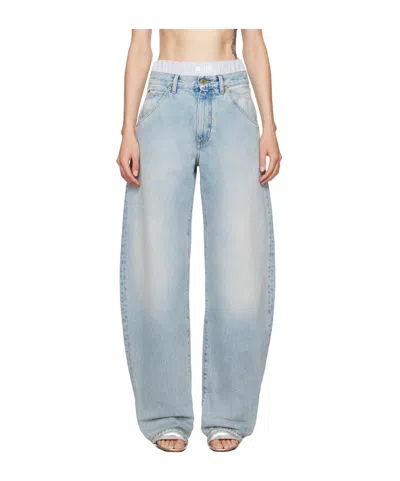 Darkpark Denim Trousers With Belt Loops In Black