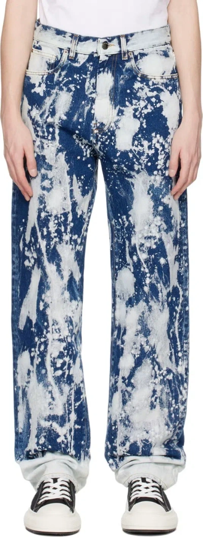 Darkpark Denim Trousers With Belt Loops In Blue