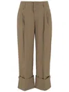 Darkpark Tailored Pleated Cuff Pant