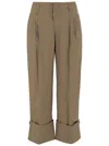 Darkpark Tailored Pleated Cuff Pant