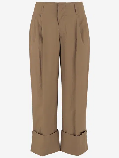 Darkpark Diana Cotton Pants In Brown