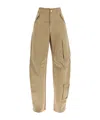 Darkpark Frayed Hem Cotton Rosalind Cargo Pants With Logo-buttons