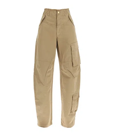 DARKPARK DARKPARK DISTRESSED WIDE LEG CARGO JEANS