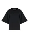 Darkpark Doyle Cropped Draped Short Sleeve Tee
