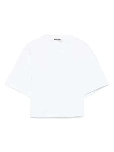 Darkpark Doyle Cropped Draped Short Sleeve Tee By