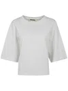 Darkpark Draped Short Sleeves T-shirt In White