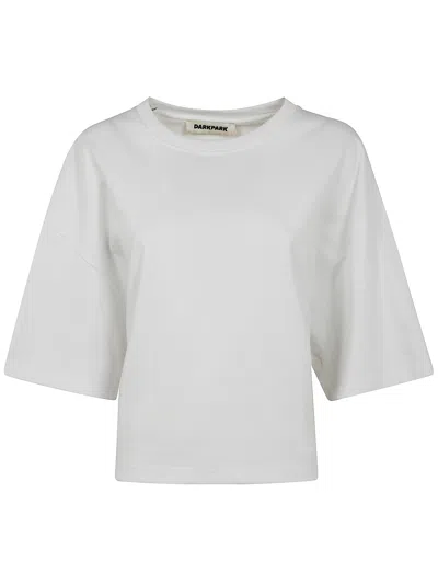 DARKPARK DARKPARK DOYLE CROPPED DRAPED SHORT SLEEVE TEE