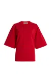 Darkpark Doyle Draped Cotton T-shirt