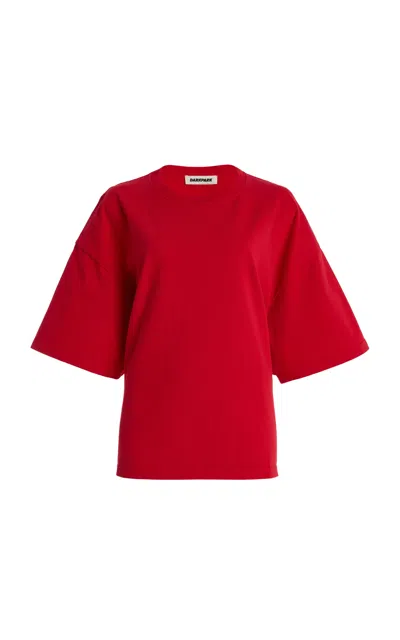 Darkpark Doyle Draped Cotton T-shirt