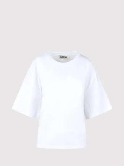 Darkpark Doyle Draped Short Sleeved T Shirt T-shirts White