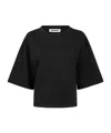 Darkpark Doyle Cropped Draped Short Sleeve Tee