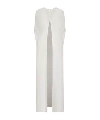 Darkpark Draped Collar Coat In Multi
