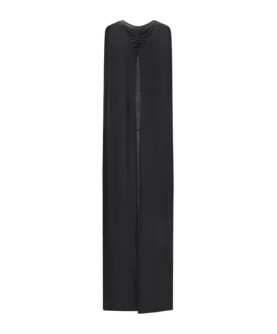 Darkpark Draped Panelled Coat In Black