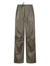 Darkpark Relaxed Fit Trousers Adjustable Drawstring Waist In Green
