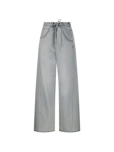 Darkpark Drawstring Jeans In Gray