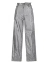 Darkpark Wide Leg Drawstring Waist Jeans With Pockets In Brown
