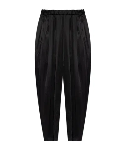 Darkpark Elastic Waist Casual Pants In Black