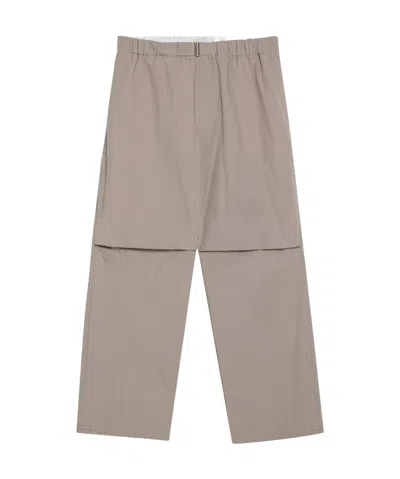 Darkpark Elastic Waist Casual Pants In Nude