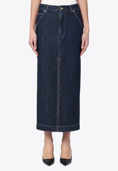 Darkpark Erika Denim Midi Skirt