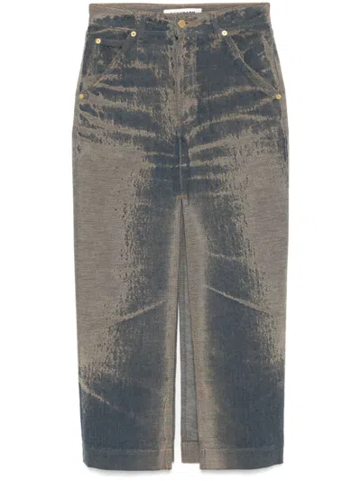 Darkpark Erika Maxi Skirt In Blue
