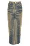 Darkpark Elasticated Denim Half-length Skirt