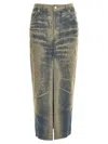 Darkpark Elasticated Denim Half-length Skirt