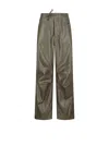 Darkpark Relaxed Fit Trousers Adjustable Drawstring Waist In Green