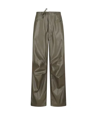 DARKPARK FAUX LEATHER RELAXED FIT TROUSERS