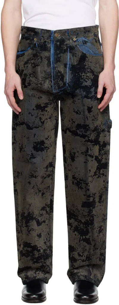 Darkpark Flare Jeans In Green