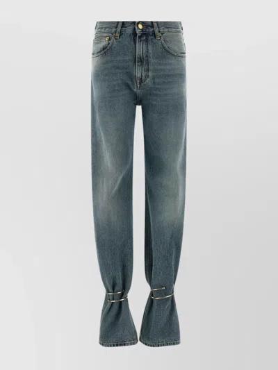 DARKPARK FLARED HEM ADJUSTABLE JEANS POCKETS