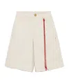 Darkpark Nick Chain Adorned Tailored Cuff Shorts