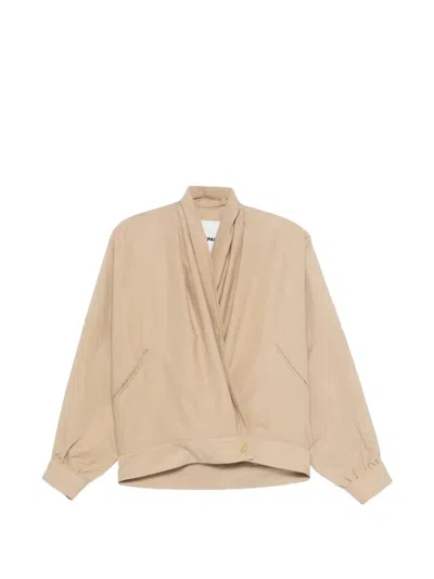 Darkpark Franca Bomber Jacket In Neutral