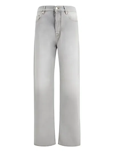 Darkpark Gale Straight Leg Jeans In Gray