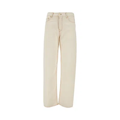 Darkpark 'gale' Relaxed Fit Jeans In Beige