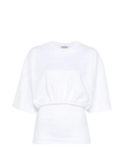 Darkpark Gathered-detail T-shirt In White