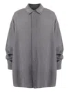 Darkpark Gray Denim Shirt  In Gray