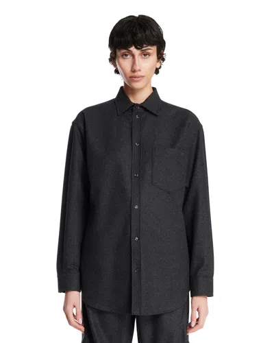Darkpark Gray Wool Shirt