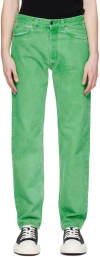 Darkpark Skinny-fit Non-stretch Denim Jeans In Acid Green Ag
