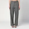 Darkpark Grey Cotton Lisa Trousers In Grey
