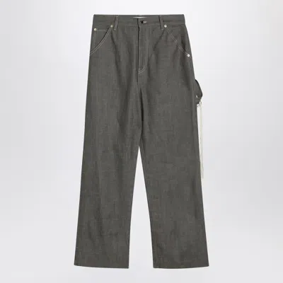 DARKPARK DARKPARK GREY COTTON LISA TROUSERS