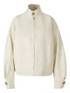 Darkpark High-neck Button-detail Jacket In Neutral